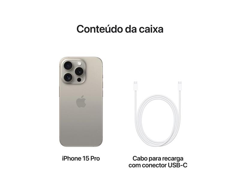 Apple iPhone 15 Pro 128GB Titânio Natural 6,1